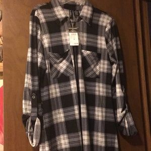 Black and White Plaid Dress Size Medium